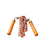 Jump Rope FUN - Mangos de madera para saltar la cuerda de colores 275cm