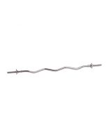 Barra cromada de 120 cm con cierre de rosca GetFit GF140