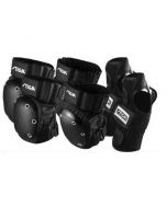 Set de protectores acolchados SENIOR negros para rodillas, codos, muñecas STIGA