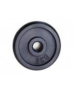Peso del disco de hierro fundido 2 Kg 25 mm negro