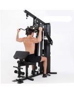 Gimnasio multiestación HOME GYM gym ST 4600 con pack de 105 kg de peso y Larry Scott Tecnofit Enerfit Cod. UNIONST4600