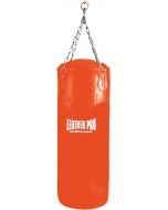 Saco de Boxeo Vacío Leather Pro 20-30-40 kg en Ecopiel 110x40 cm Color Naranja TecnoFit Cod. SB110x40