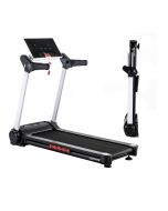 Cinta de correr Tecnofit TFX 3.6 Y blanca Slim que ahorra espacio con Bluetooth Autolubricante