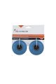 Par de ruedas Pu azules 60x45 mm con rodamientos Abec7 para Longboard Cruiser Bay Nextreme Cod. GRG-127