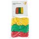 Juego de cuerdas para saltar 3 piezas rojo-amarillo-verde Get FIT