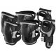 Juego de protectores acolchados JUNIOR negros para rodillas, codos, muñecas STIGA