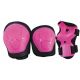 Set di protezioni KIDS fucsia peso utilizzatore fino a 25 kg NEXTREME
