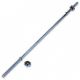 Barbell 180 cm diámetro cromado 25 mm cierre de rosca