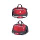 Bolsa de deporte mediana roja y gris GetFit GFB002 + RG