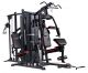 Gimnasio multiestación HOME GYM gym ST 7200 Professional con paquete de pesas de 210 kg y Larry Scott